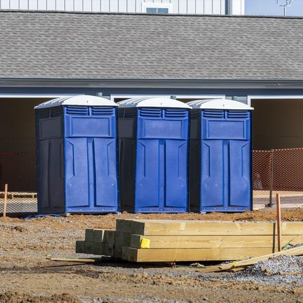 Heavy-duty construction site porta potty in San Rafael, California
