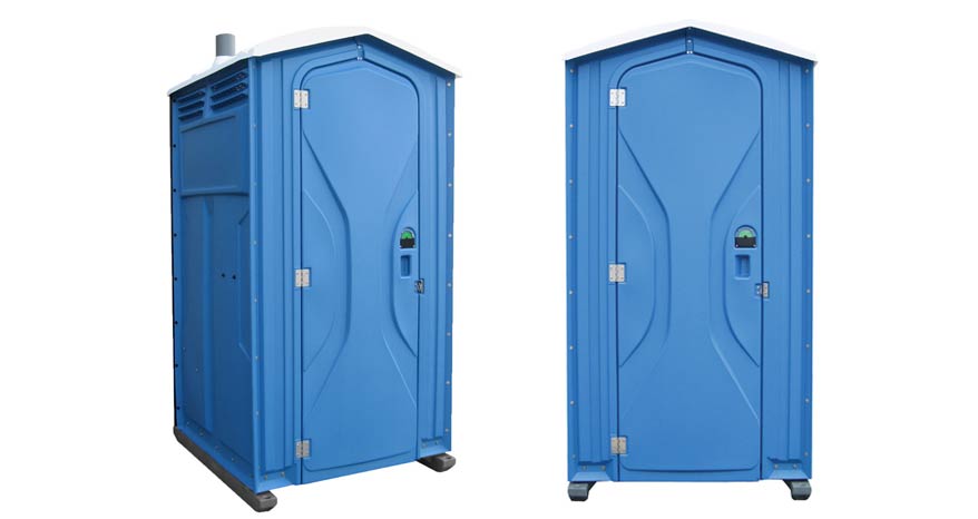 Long-term porta potty units on site in San Rafael, California